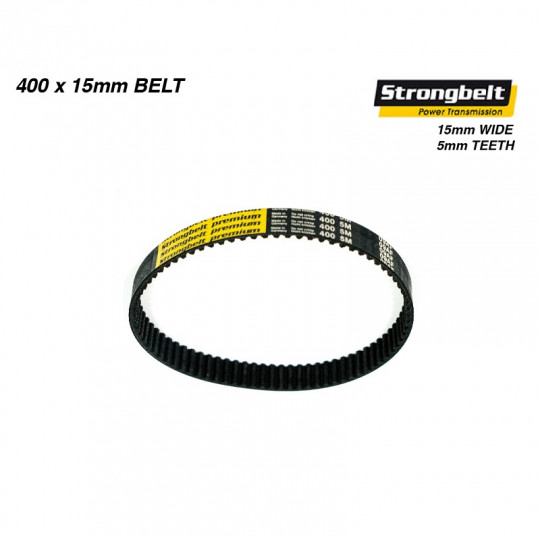 Зубчатый ремень для электроскейта Trampa Strongbelt Premium HTD 400 5M HP 15