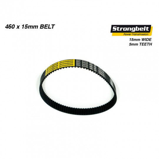 Зубчатый ремень для электроскейта Trampa Strongbelt Premium HTD 460 5M HP 15