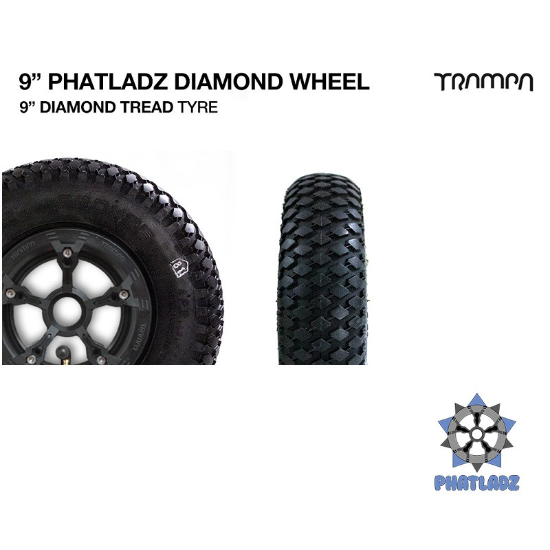 Комплект 9" колес Trampa PHATLADS с покрышками DIAMOND TREAD
