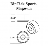 Амортизаторы бушинги RipTide KranK Magnum 90А для подвесок скейтборда