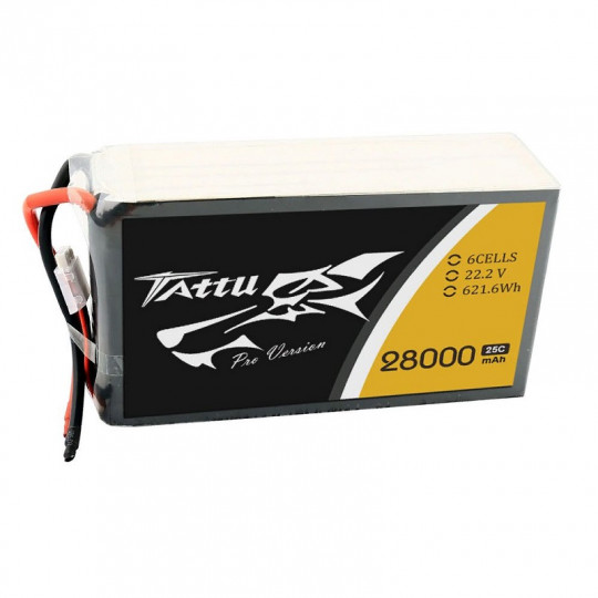 Аккумулятор Li-Po Tattu 28000 mAh, 6s, 25c, 22.2v
