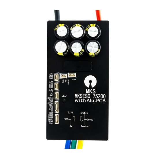 Контроллер, регулятор скорости Makerbase MKSESC 75200 V2 84V 200A Single ESC на основе VESC
