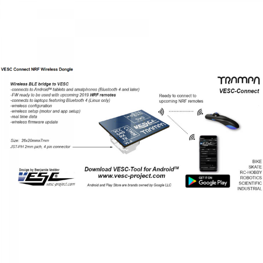 Trampa Bluetooth модуль беспроводной связи с VESC